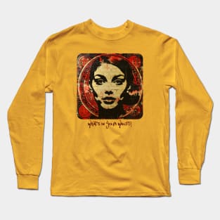 What’s In Your Wallet? Graphic Tee – Woman and Bitcoin Long Sleeve T-Shirt